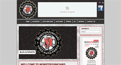 Desktop Screenshot of monsterjunkyard.com