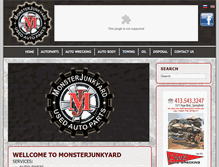 Tablet Screenshot of monsterjunkyard.com